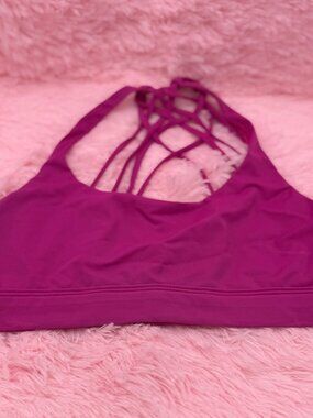 Hot Pink Strap Sports Bra